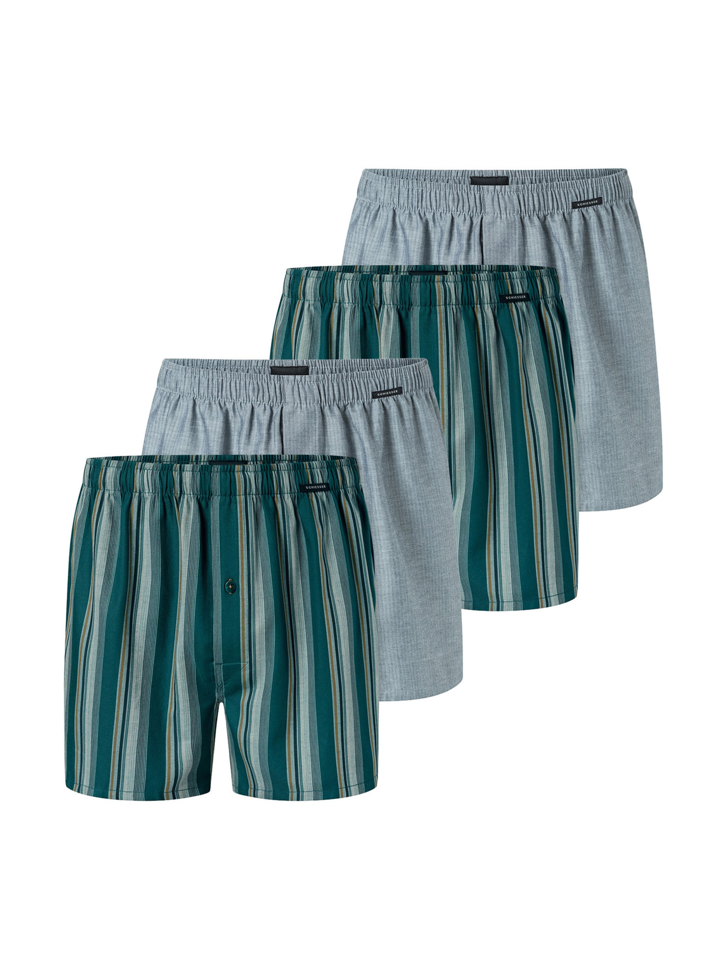 Boxers ' Multi ' SCHIESSER en gris : devant