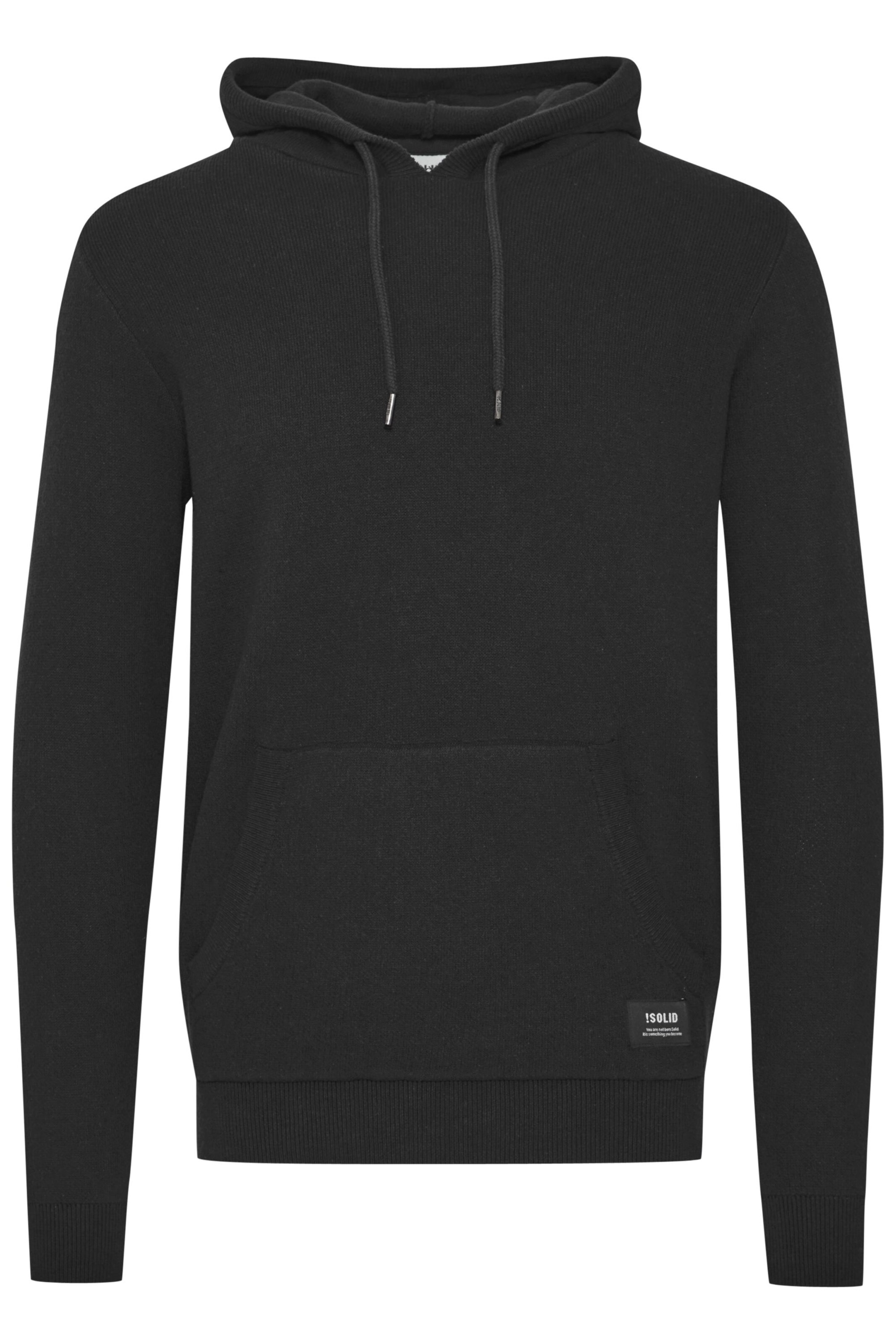 Sweat-shirt 'Kay' !Solid en noir : devant