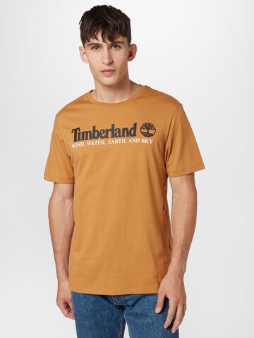 TIMBERLAND Tričko - Hnedá: predná strana