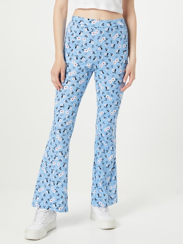 Koton Flared Pants in Blue: front