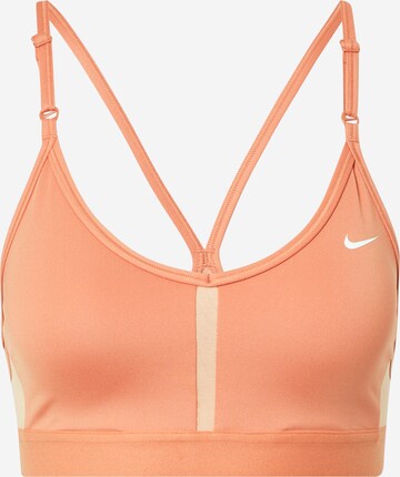 Soutien-gorge de sport NIKE en orange : devant