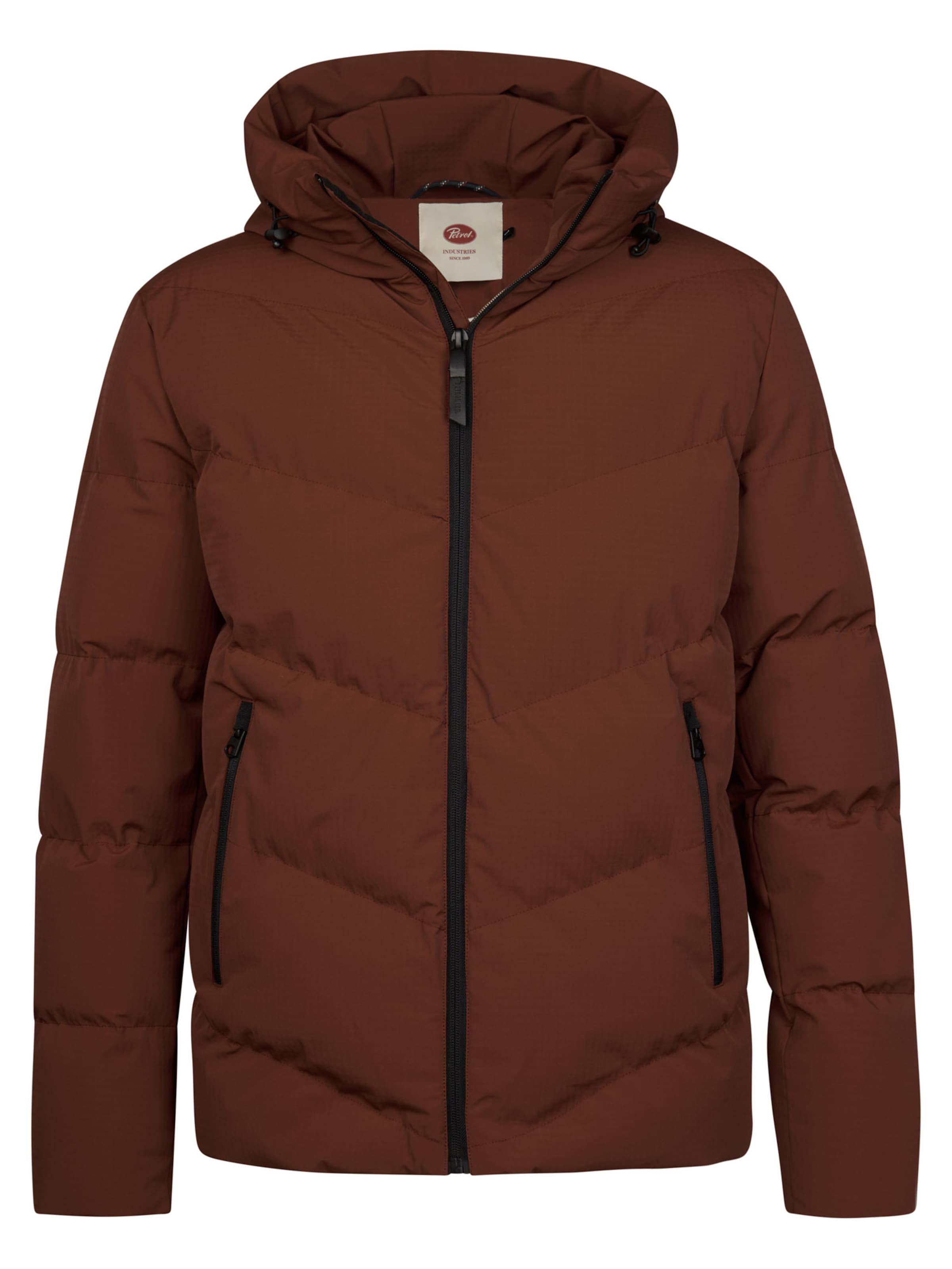 Petrol Industries Winterjas in Bruin: voorkant