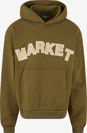 MARKET Collegepaita 'Expansion' värissä hiekka / oliivi, Tuotenäkymä