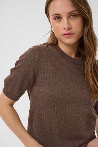 SAINT TROPEZ Sweter 'SZMila' w kolorze brązowy