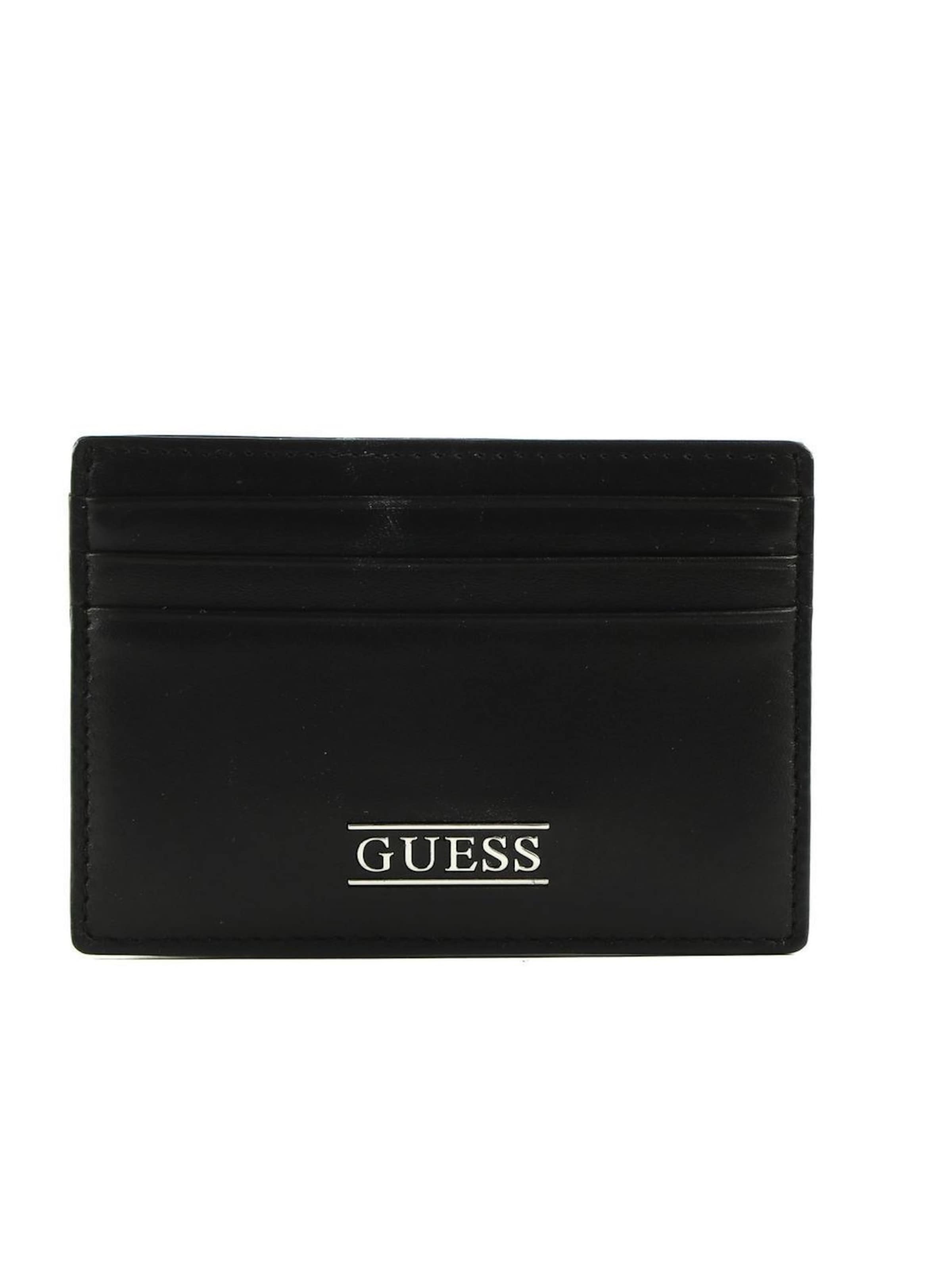Portamonete 'SMNEBRLEA25' di GUESS in nero: frontale