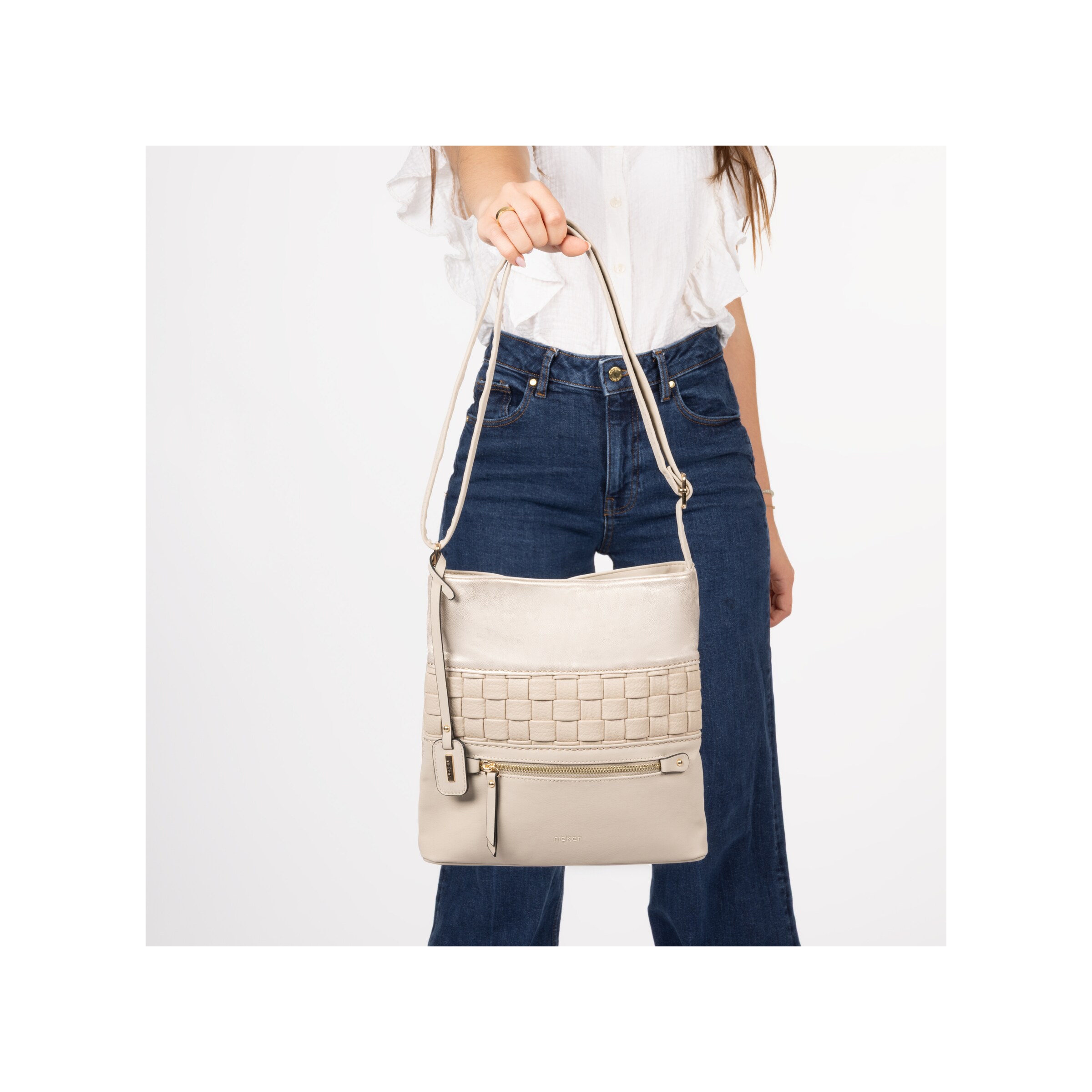 Sac à bandoulière 'H1301' Rieker en beige : devant