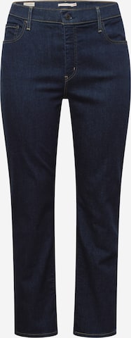 Levi's® Plus Jeans '724 PL HR Straight' in Blauw: voorkant