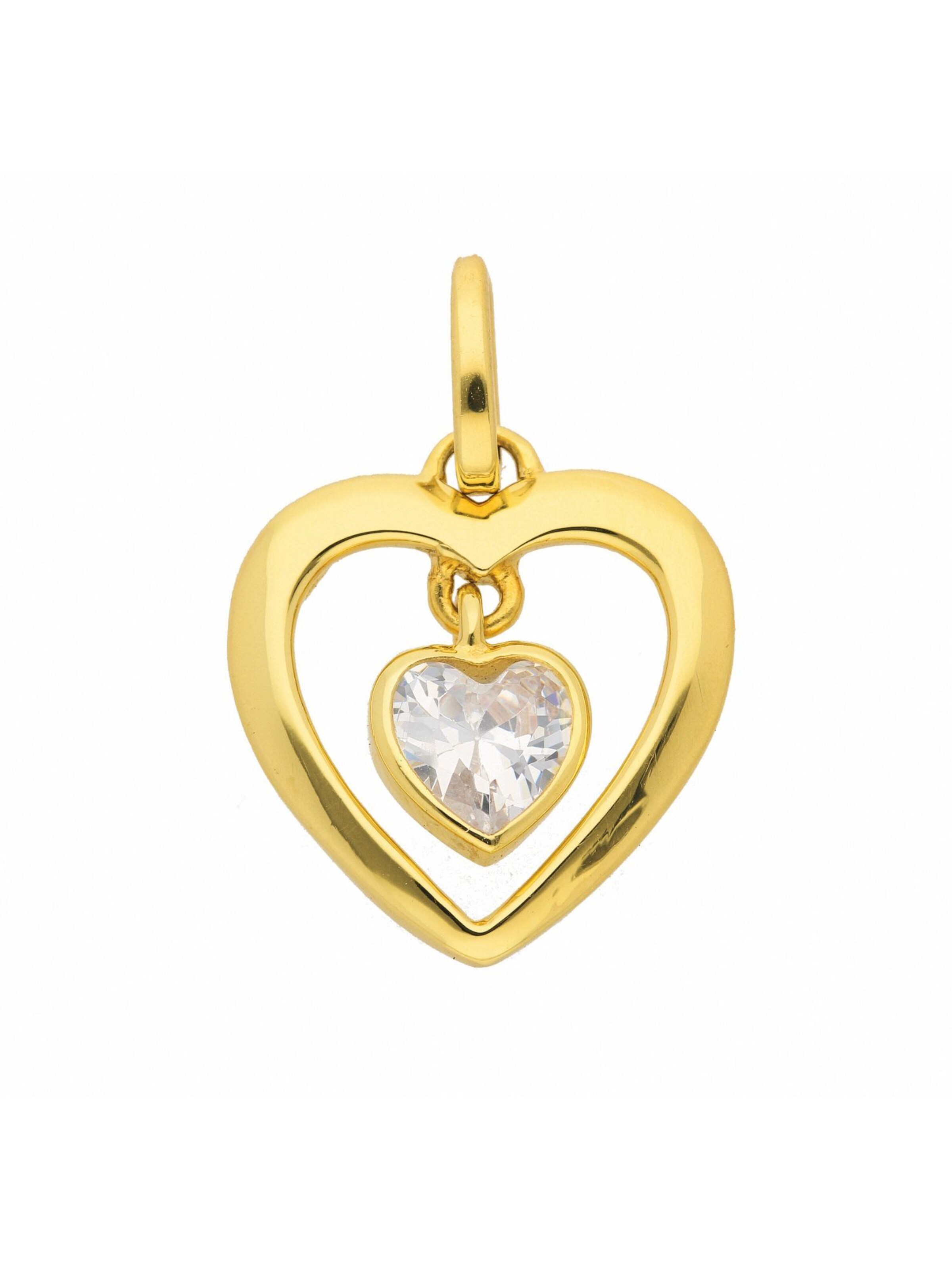 Adelia´s Pendant 'Herz' in Gold: front