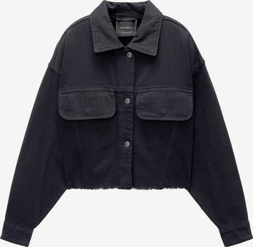 Veste mi-saison Pull&Bear en noir : devant