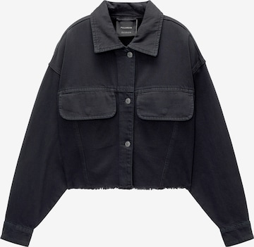 Veste mi-saison Pull&Bear en noir : devant