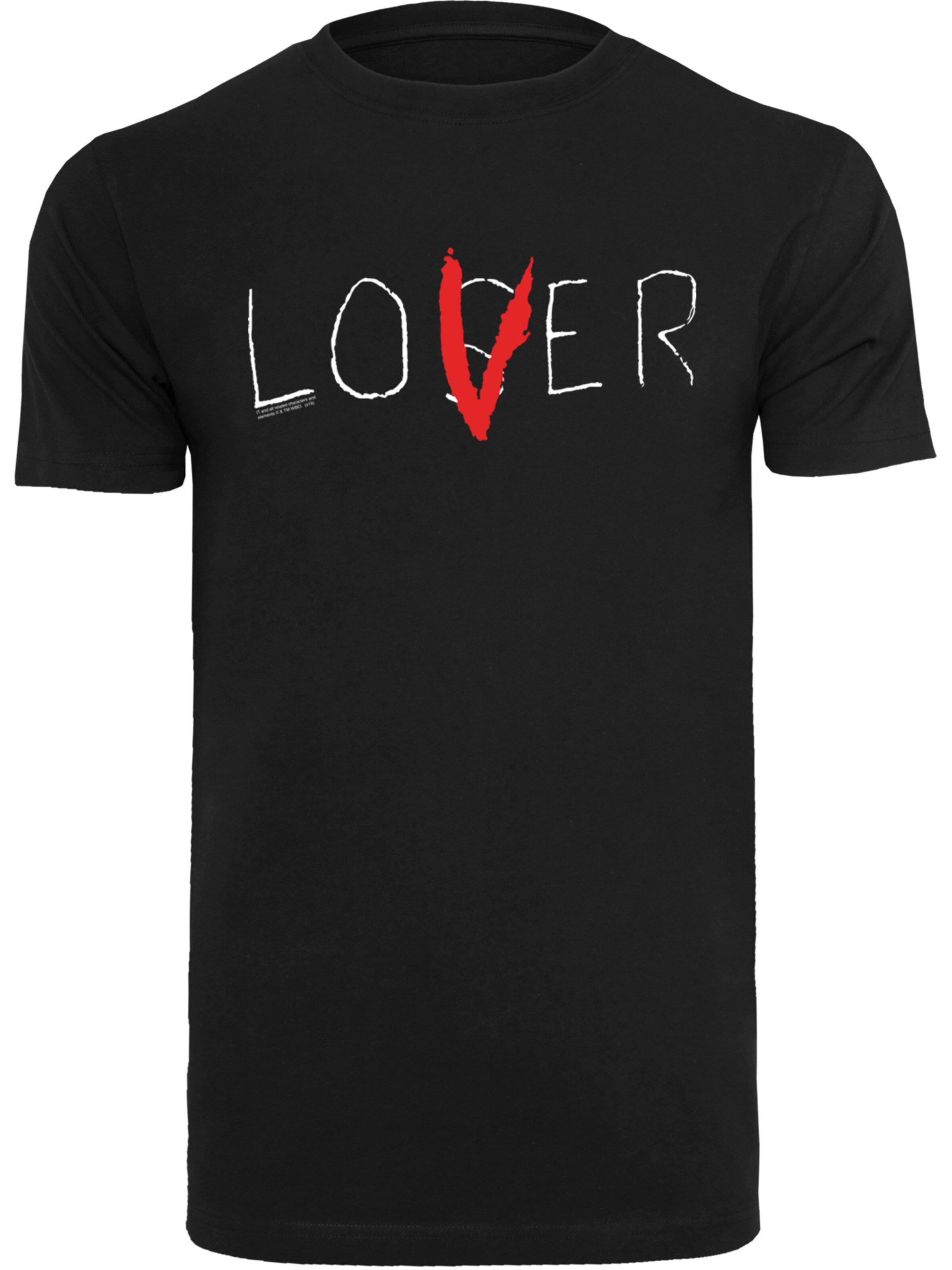 F4NT4STIC Shirt 'IT Loser Lover' in Black: front
