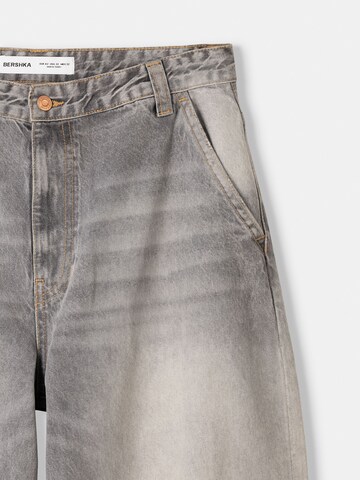 Bershka Широка кройка Дънки в сиво