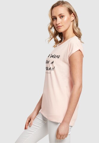 ABSOLUTE CULT Shirt 'Friends - We Were On A Break' in Pink