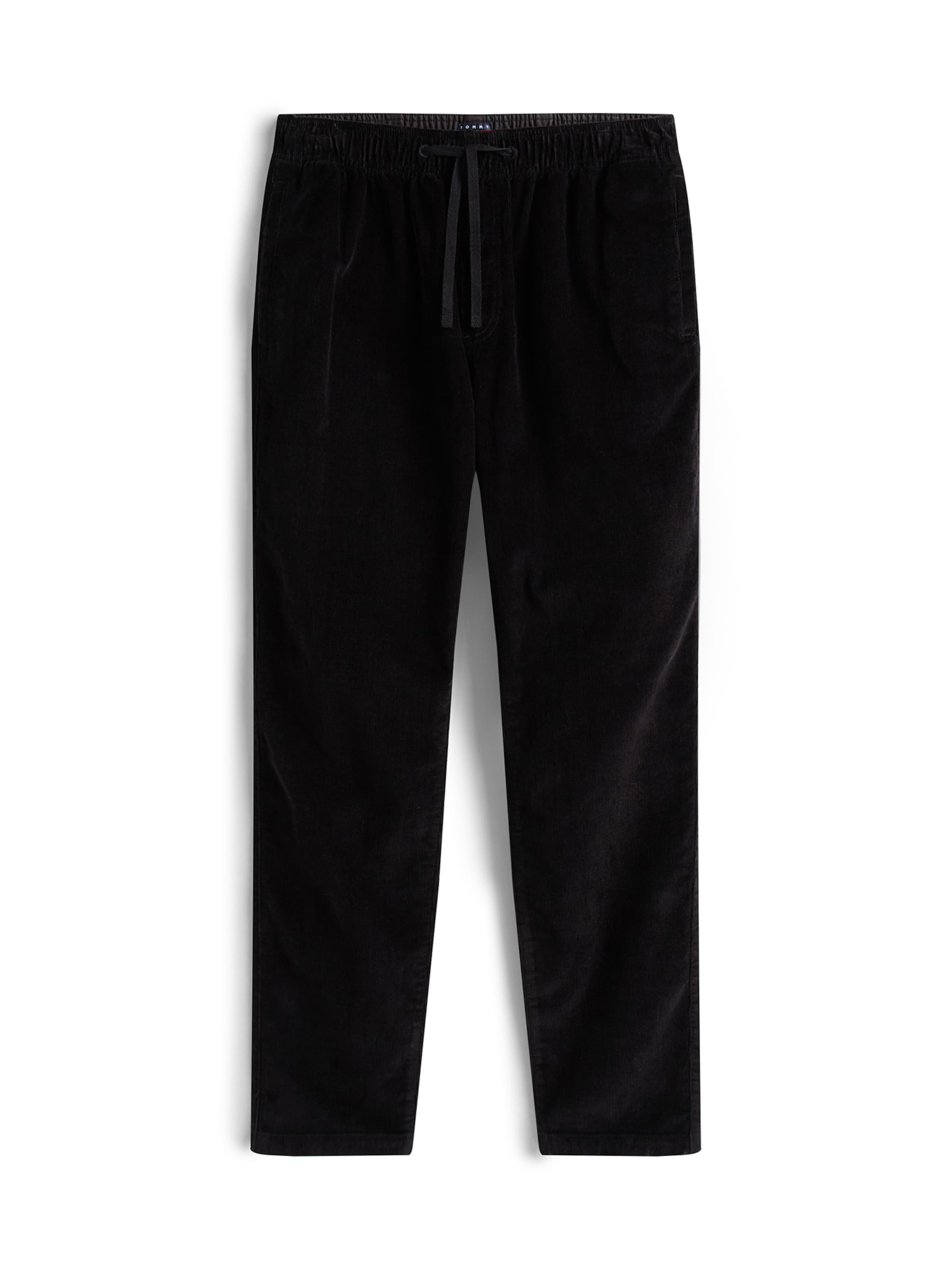 Regular Pantalon 'ISAAC' Tommy Jeans en noir : devant