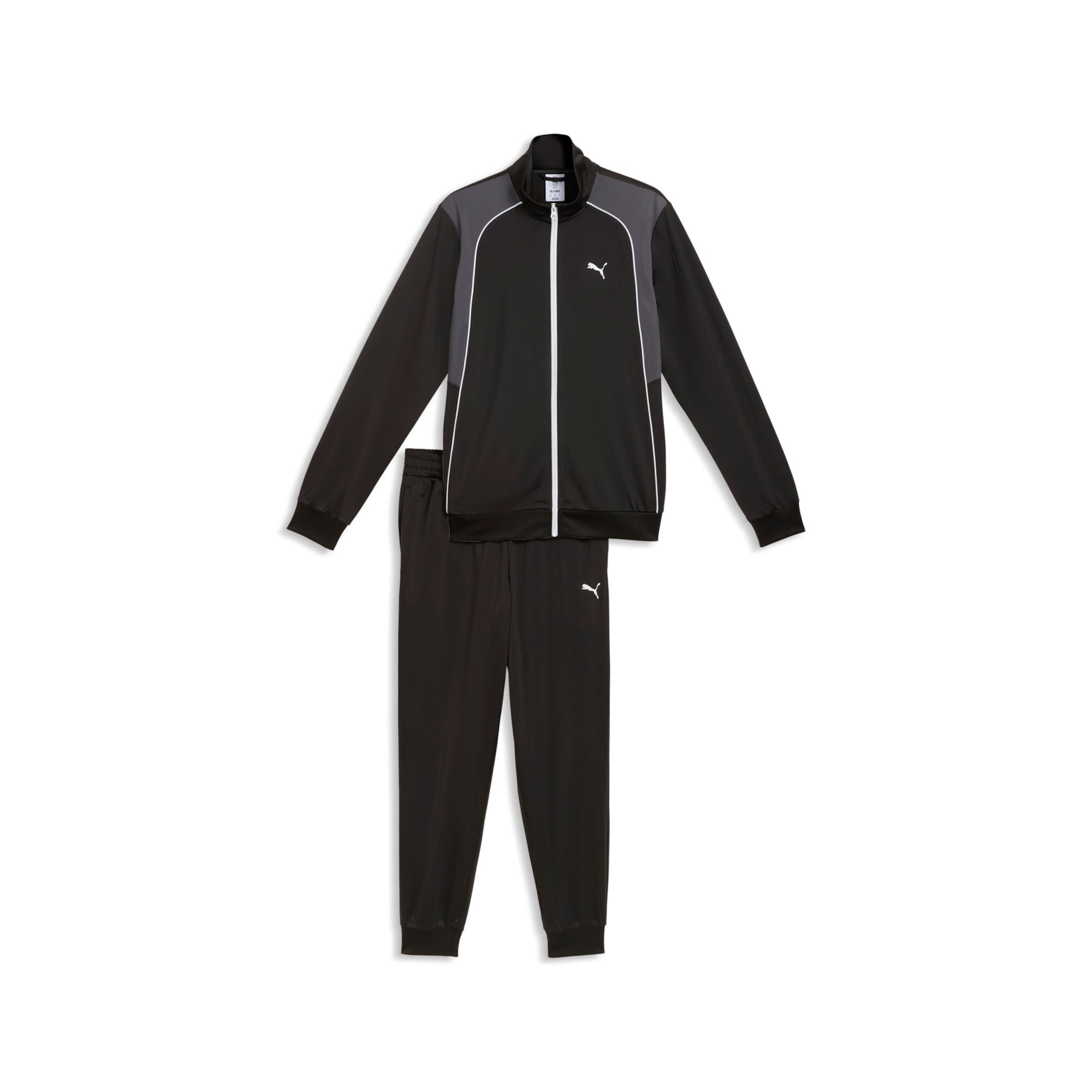 PUMA Trainingsanzug in XL in schwarz / weiß, Produktansicht