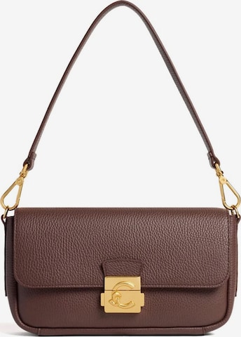 Coccinelle - Bolso de mano 'Coccinelle C-Me Lock Medium' en marrón: frente