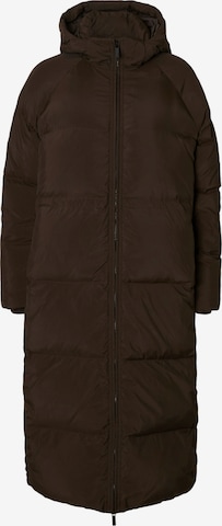 Manteau d’hiver 'SLFMAYA' SELECTED en marron : devant