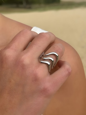 hiBALI Ring 'Layer Ring'‌‌‌‌‌‌‌‌ in Silber