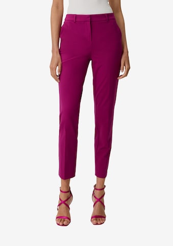 COMMA Slim fit Pants in Purple: front