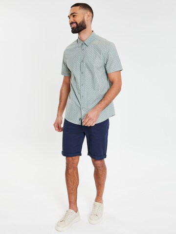 Threadbare Slim Fit Hemd in Grün