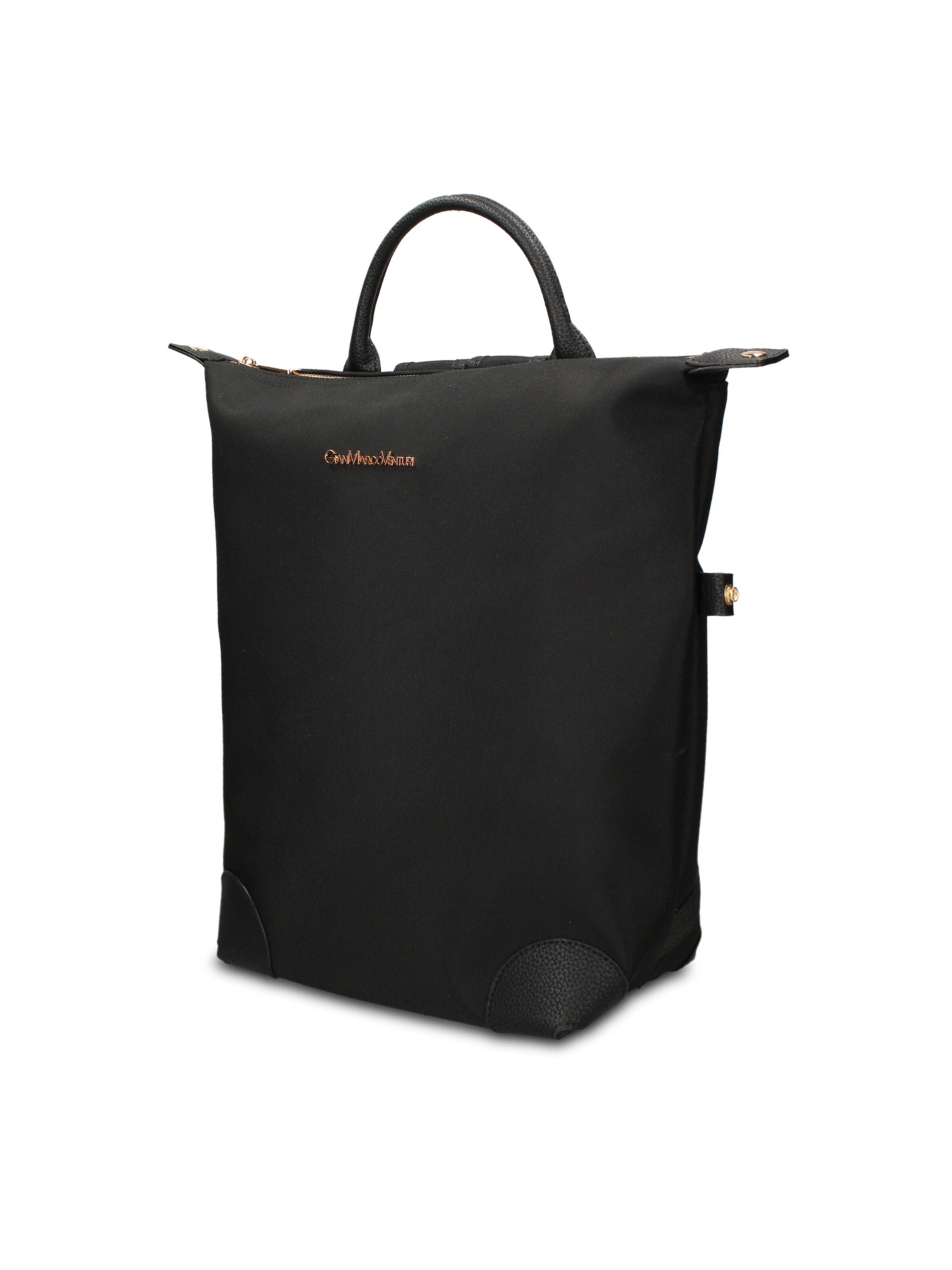 Zaino 'Zaino Novara Elite Gianmarco Venturi - Pelle Vegana 100% PU' di GianMarco Venturi in nero