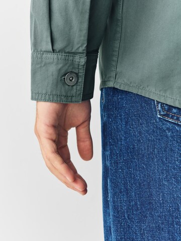 Next Klasický střih Košile – zelená