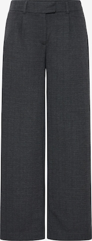Wide Leg Pantalon à pince 'IHKATE' ICHI en gris : devant