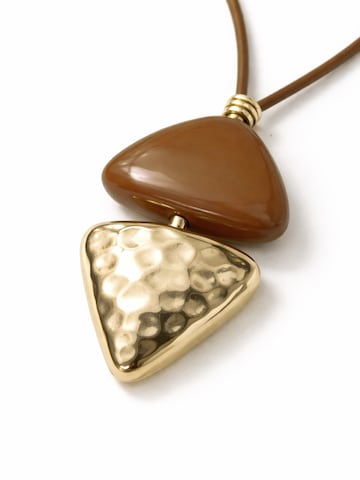 COLLEZIONE ALESSANDRO Necklace 'Beate' in Brown