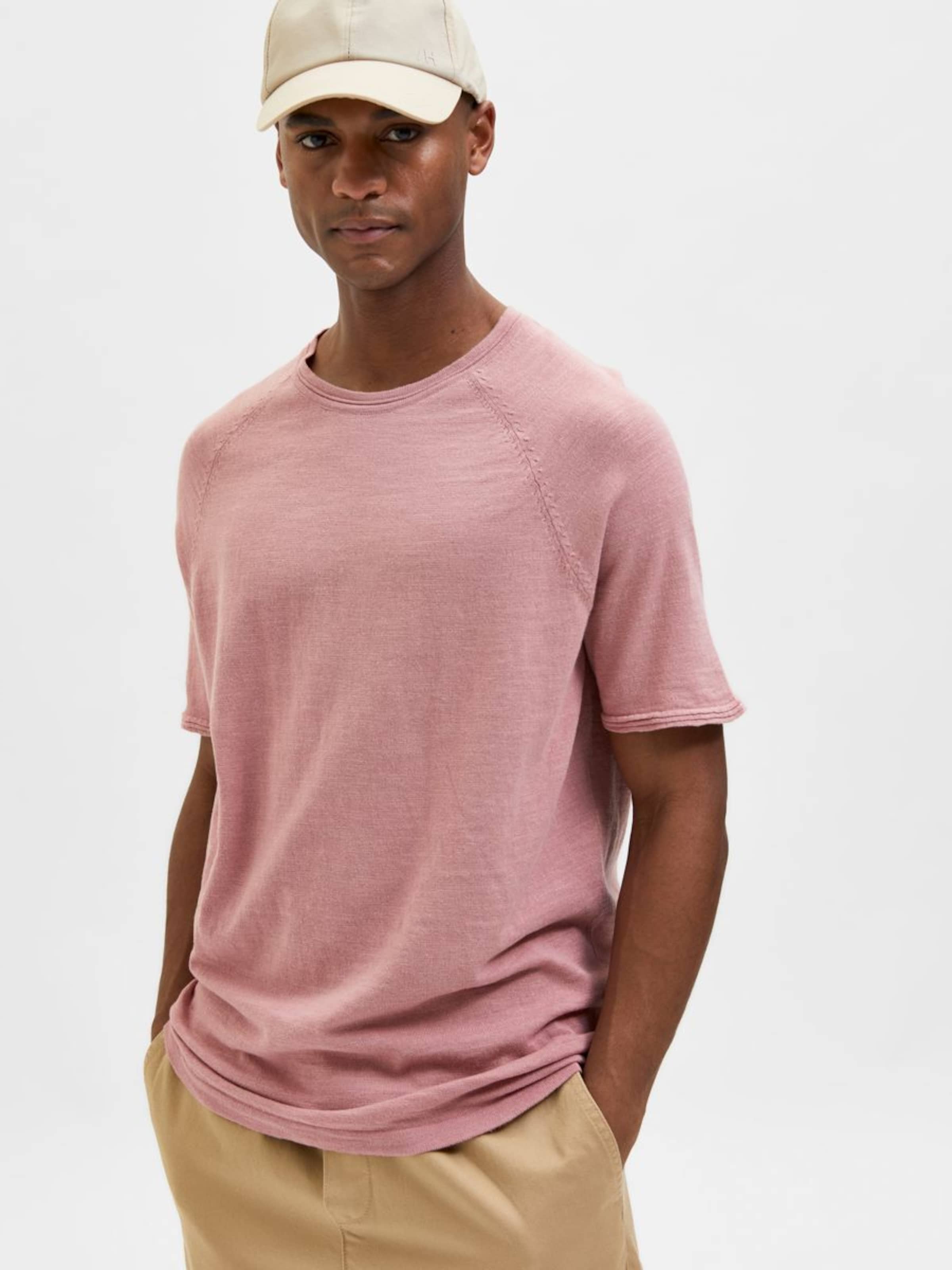 Homme T-Shirt SELECTED HOMME en Rose 