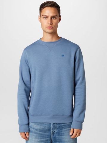 G-Star RAW Sweatshirt 'Premium core' in Blau: predná strana