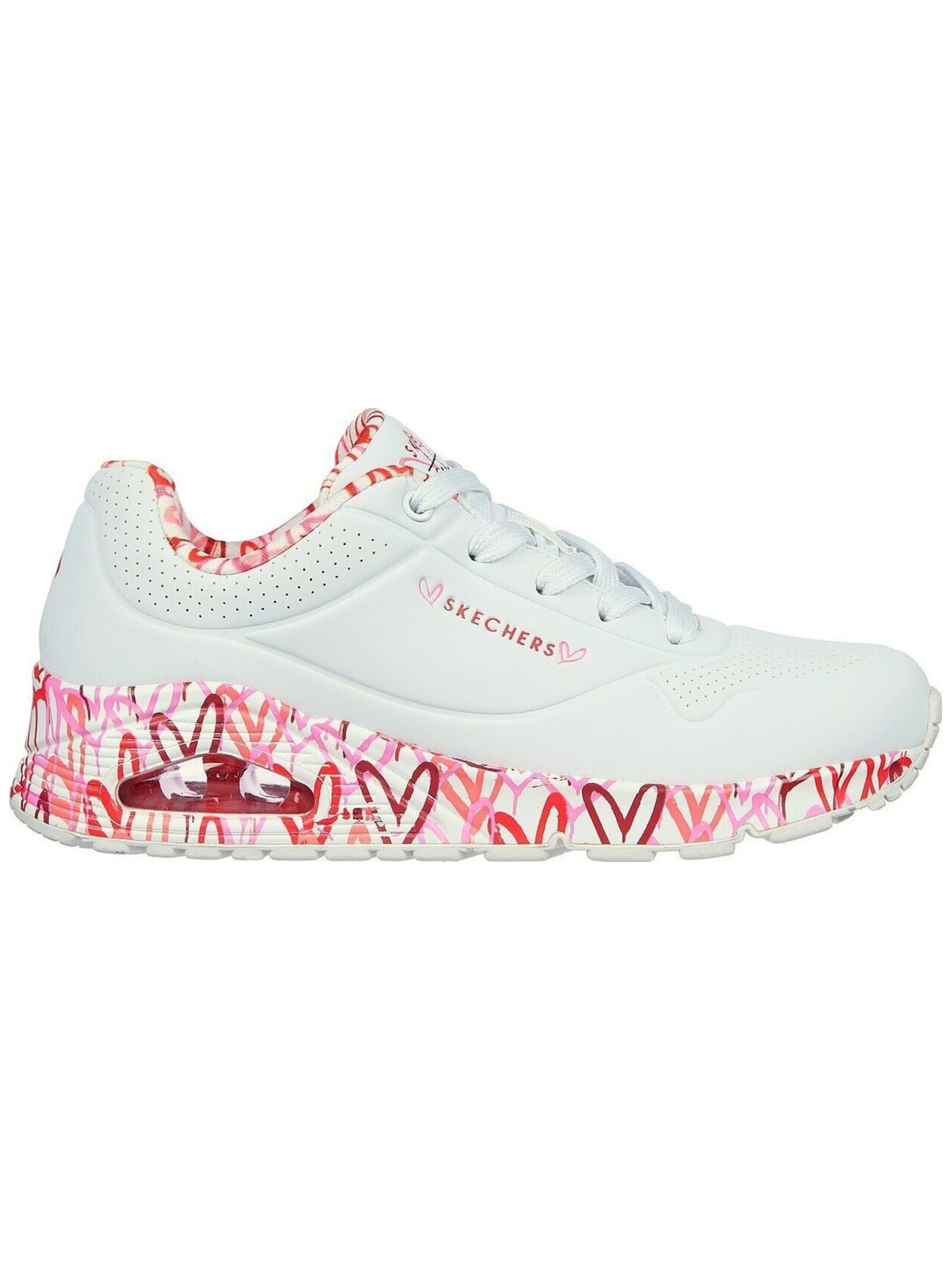 SKECHERS Sneakers laag 'Uno-Loving Love' in Wit: voorkant