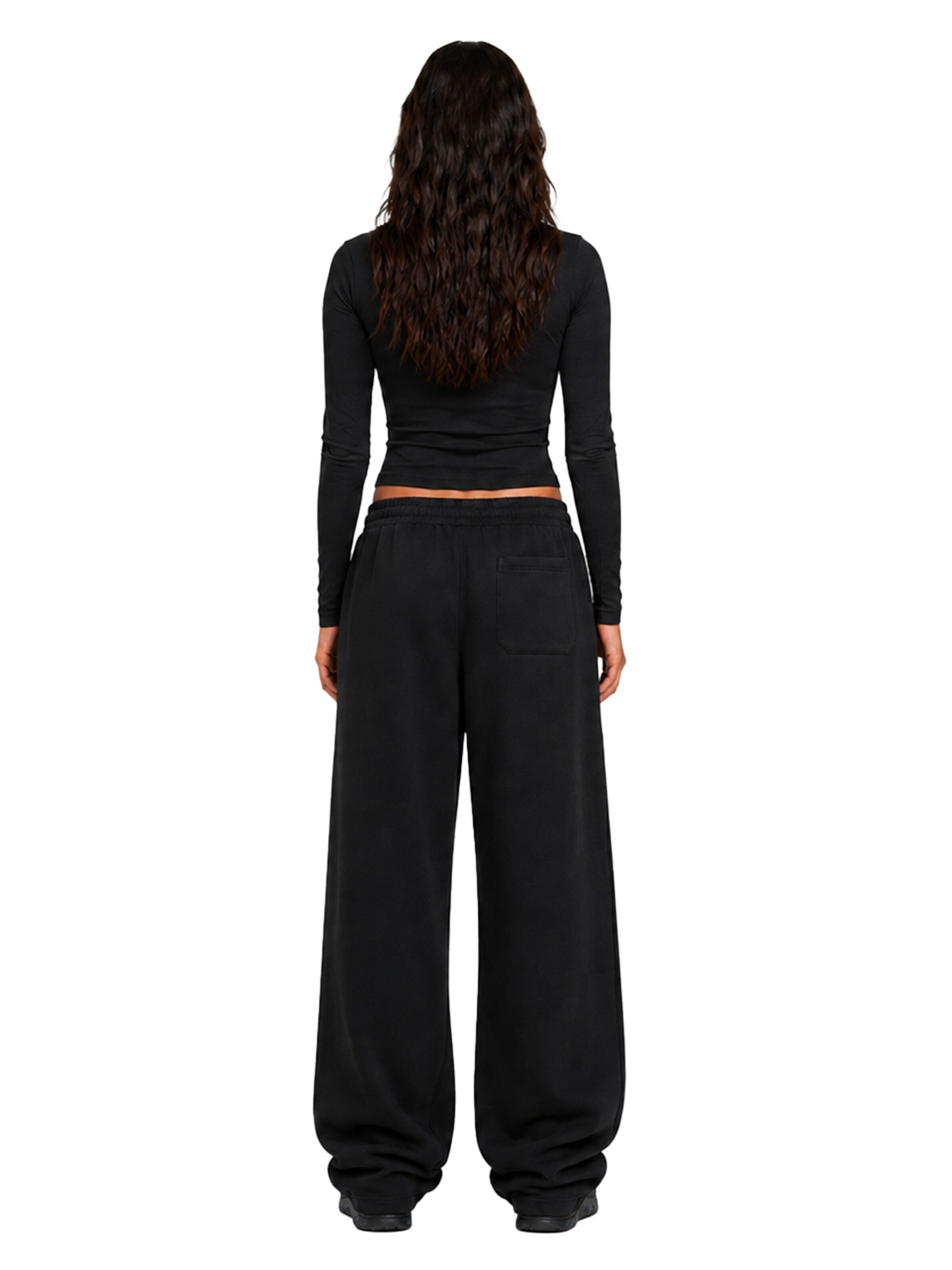 4thD Loosefit Urheiluhousut 'Sweatpant - Black' värissä musta