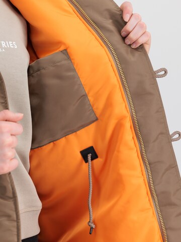 ALPHA INDUSTRIES Zimska jakna | rjava barva