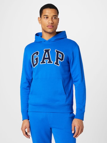 GAP Regular fit Sweatshirt i blå: framsida