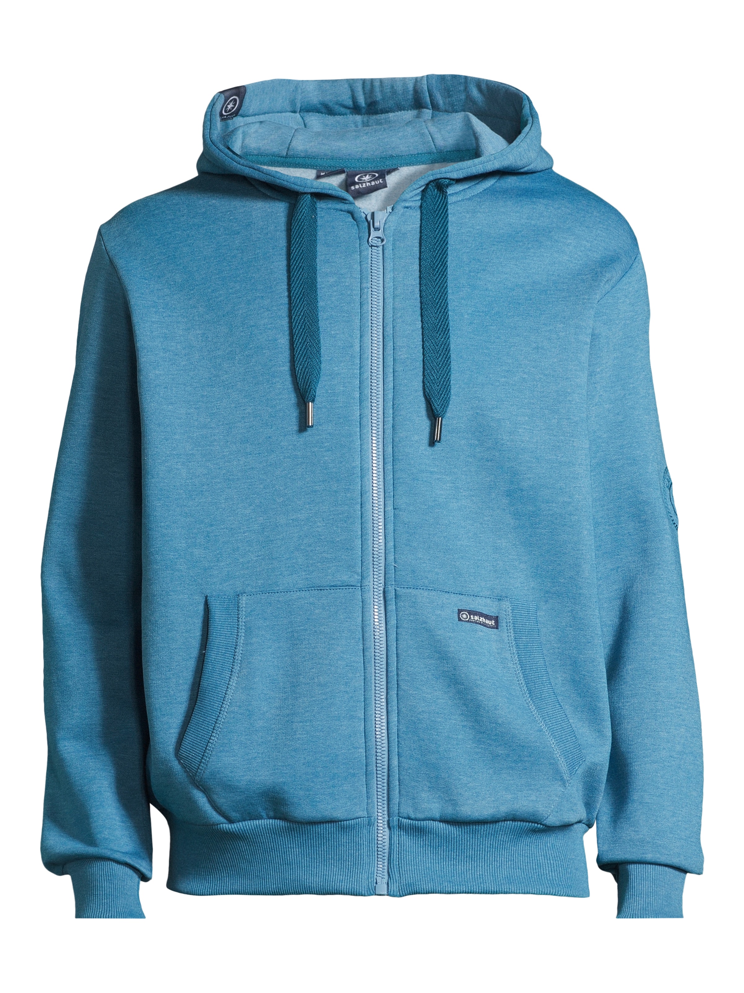 salzhaut Sweatvest 'Breker' in Blauw: voorkant