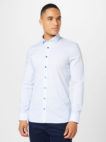 OLYMP Slim fit Button Up Shirt in Blue: front