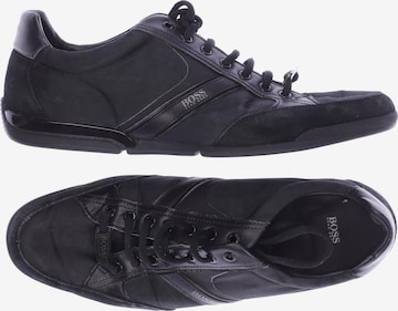 BOSS Black Sneakers & Trainers in 45 in Black: front