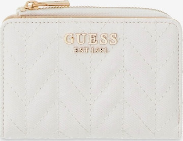 GUESS Wallet 'Stacey' in White: front