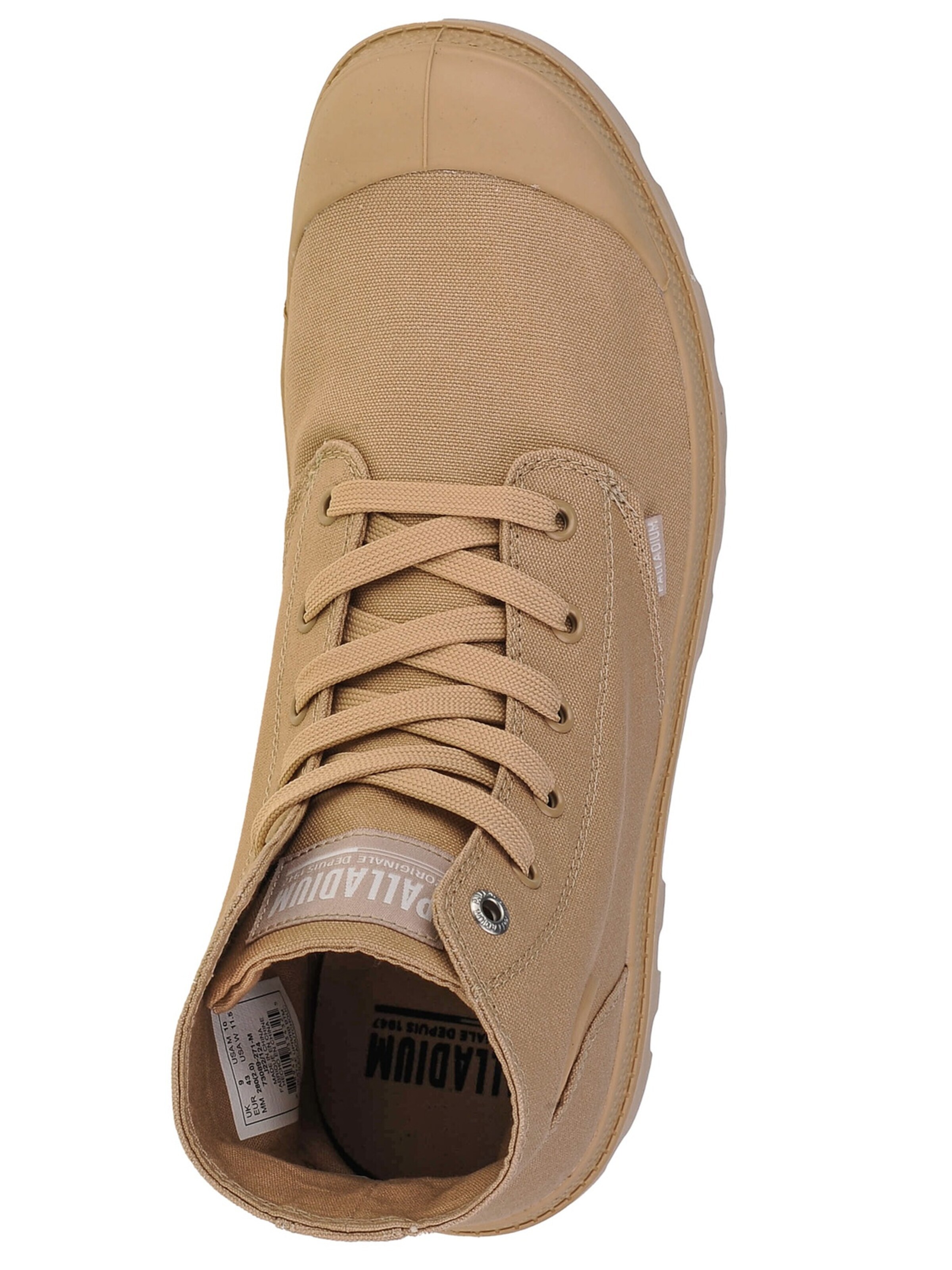 Palladium Sneakers hoog 'Palladium Mono Chrome' in Beige