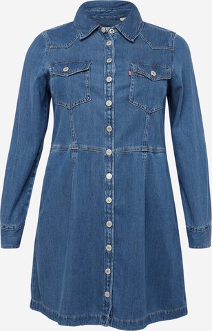 Levi's® Plus Jurk in Blauw: voorkant