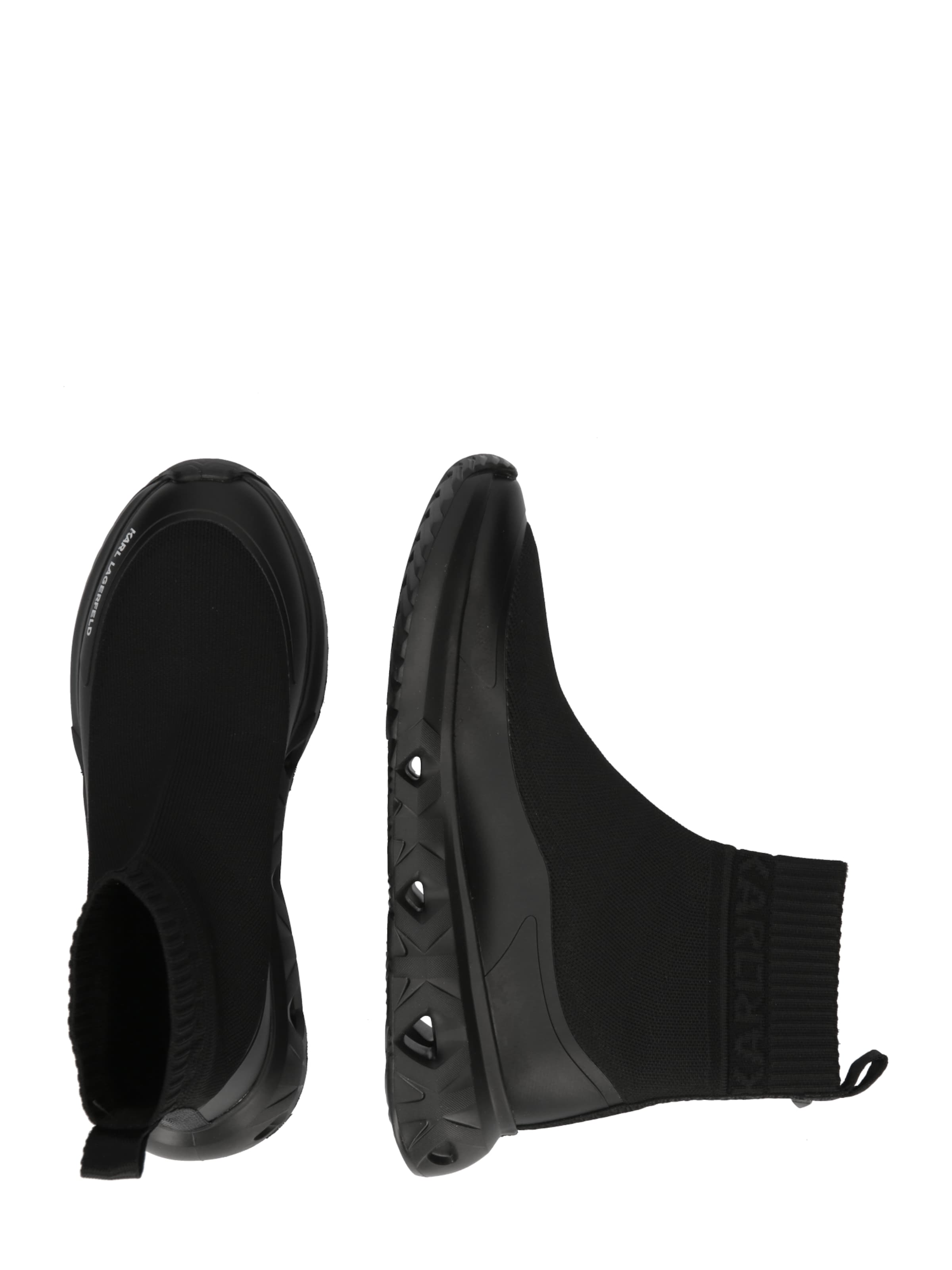 Karl Lagerfeld Σνίκερ ψηλό 'KITE RUN' σε μαύρο