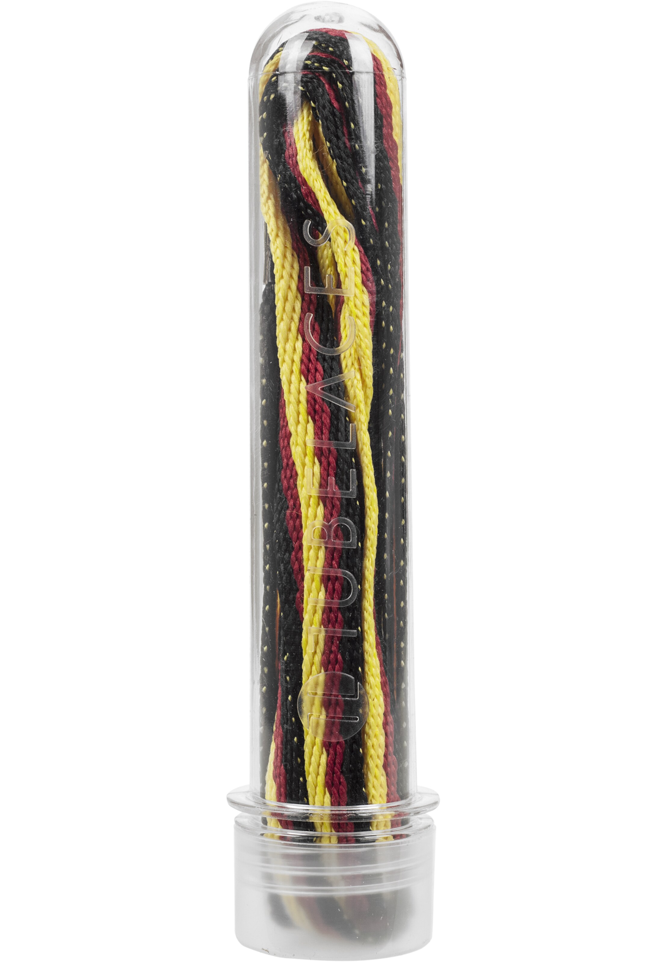 TUBELACES Schnürsenkel 'White Flat' in Mischfarben