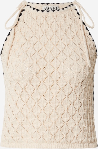 smėlio Aware Megzta palaidinė be rankovių 'AWEvelyn': priekis