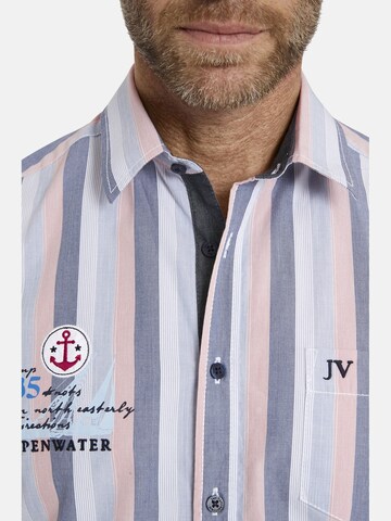 Jan Vanderstorm Comfort fit Overhemd ' Eibo ' in Blauw