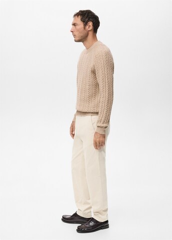 MANGO MAN Slimfit Hose 'Berdam' in Beige