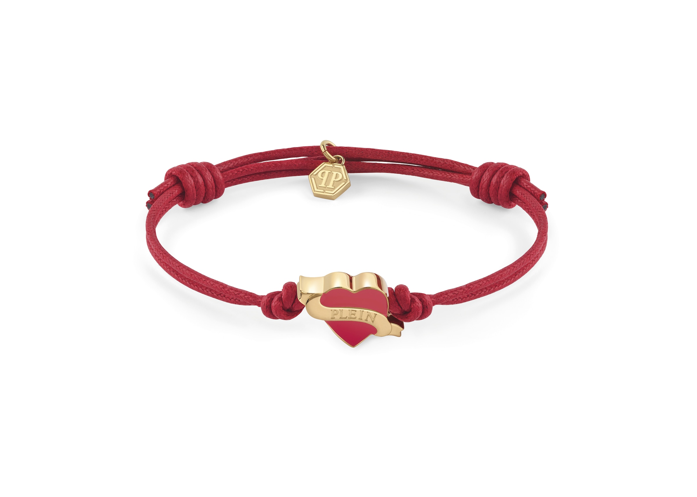 Philipp Plein Jewellery Armband 'Valentine' in Rood: voorkant