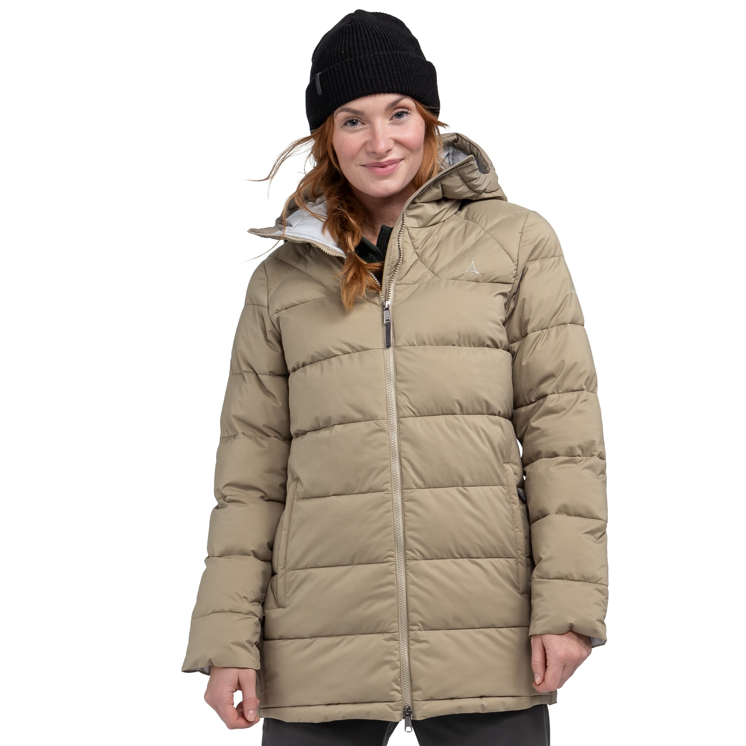 Schöffel Outdoorjas 'Boston' in Beige: voorkant