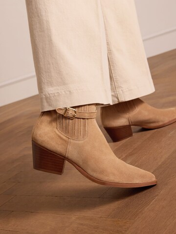 MANFIELD Enkellaarsjes in Beige