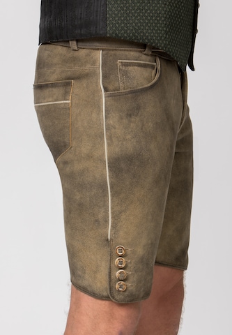 STOCKERPOINT Regular Traditional Pants 'Luka' in Brown