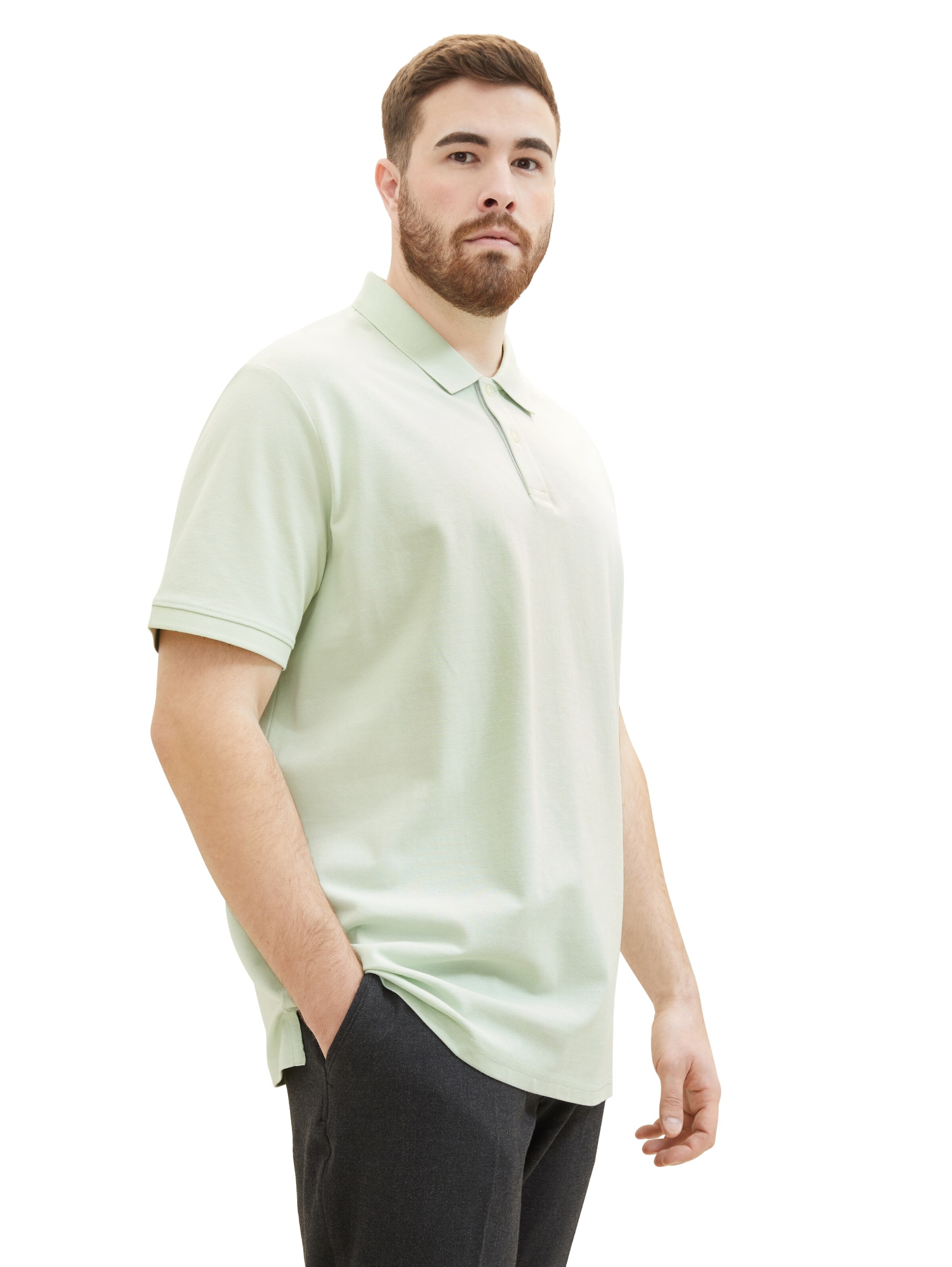 TOM TAILOR Men + Shirt in Grey